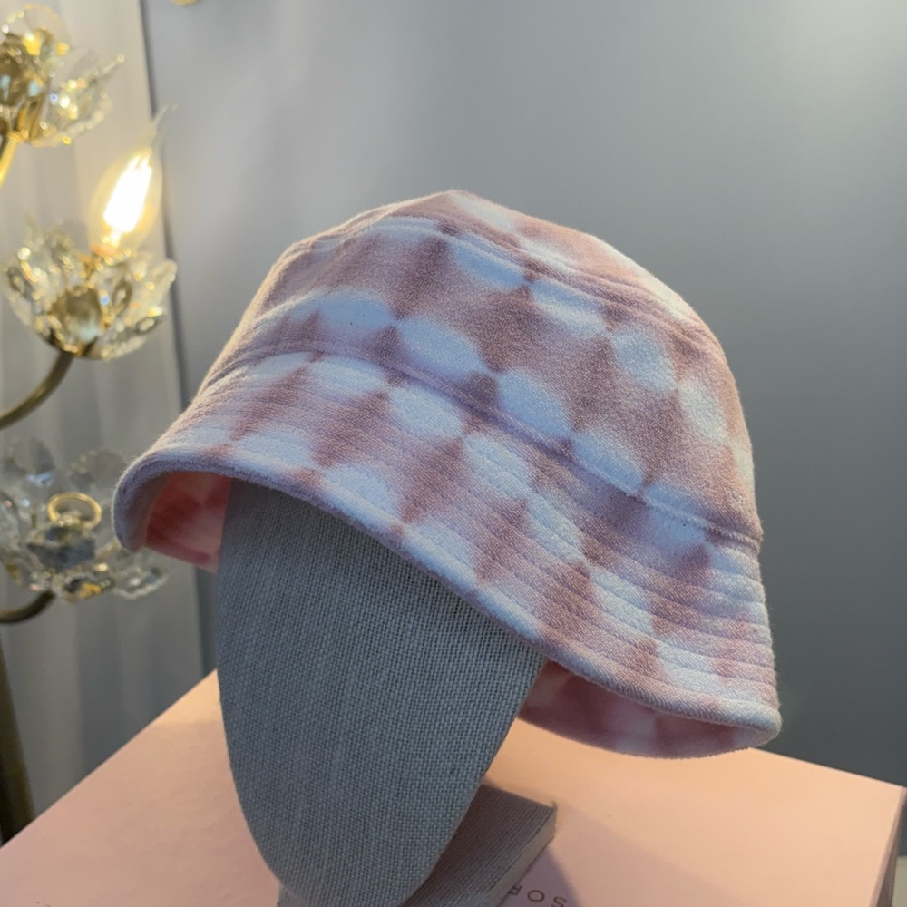 Pink and White Tie-Dye Bucket Hat